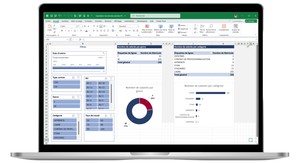 Ordinateur - Formation Excel - Consolider ses compétences - TCD RECHERCHEX et RECHERCHEV